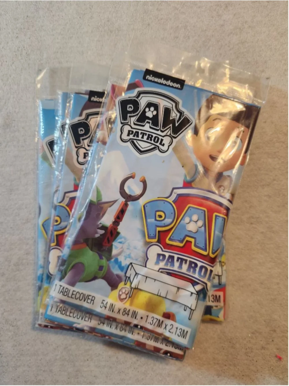 10 Piece Paw Patrol Birthday Party Supplies Tablecloths, Napkins, Plates, Favors